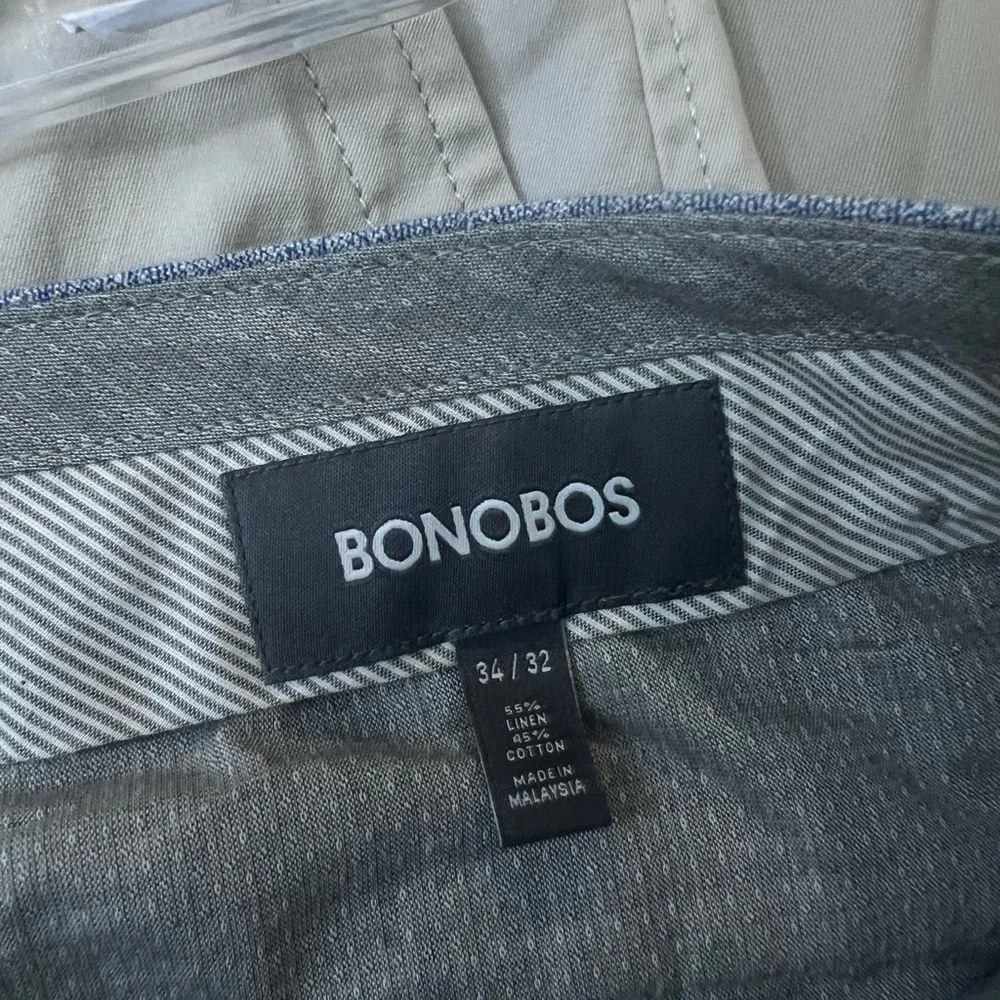 Bonobos Light Blue Linen Dress Pants Summer 34/28